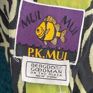 RARE Vintage MUI MUI silk Green and Black Dress